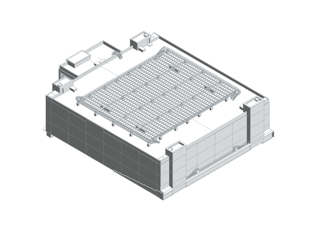 Istanbul Data Centre — overview. Anonymous exterior BIM view; this image omits internal technical layouts and client identifiers.