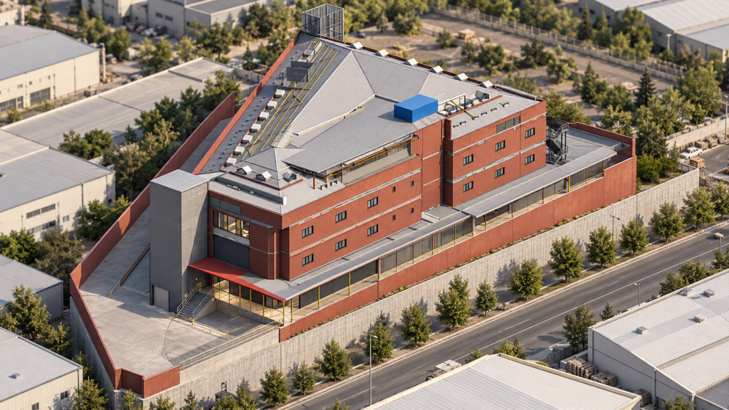 AI ile yorumlanmış TSF Fabrika dış görünüşü